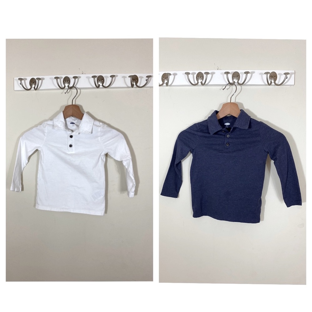 Set of Two Boys Jersey Collared Shirts